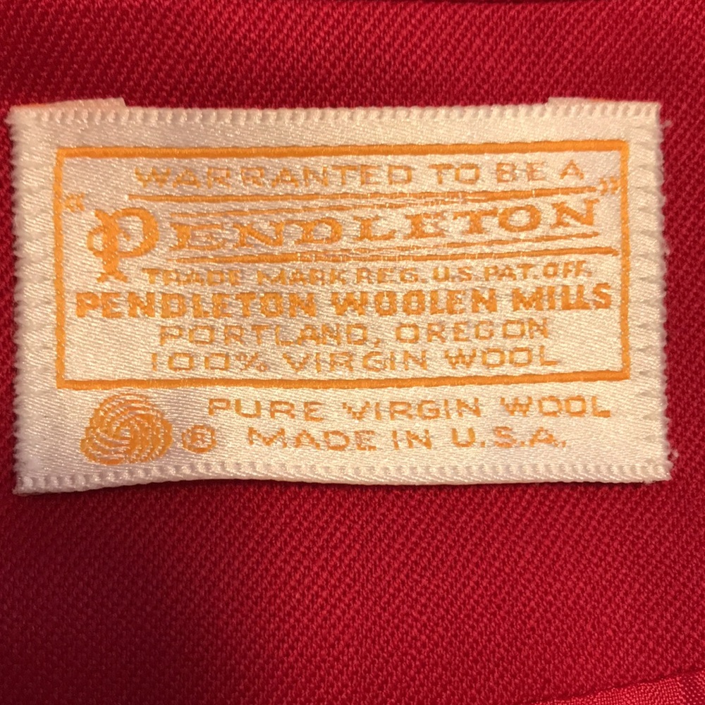 Red PendletonSuit Jacket 14P - Picture 3 of 3